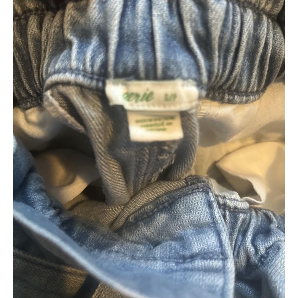 Aerie Jeans Womens Small Paperbag High Rise Belted Raw Hem‎ Distressed - Picture 2 of 3